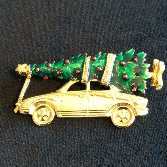 Vintage NWOT Christmas Brooch & Earrings - Picture 2 of 5